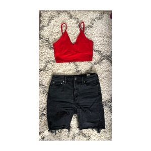 FP Black shorts